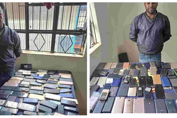 Nairobi Man Arrested in with 93 Suspected Stolen Mobile Phones 