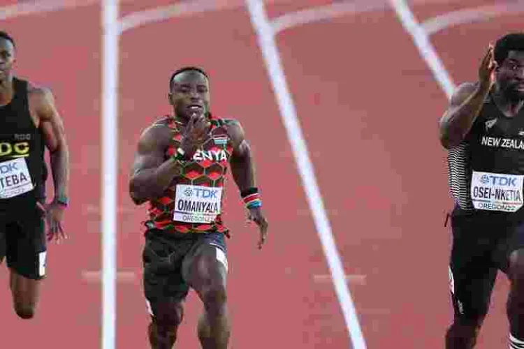 Kenya’s Ferdinand Omanyala Overcomes Jetlag to Qualify for 100m Semis in Oregon
