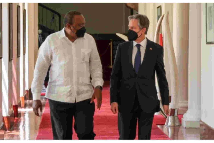 President Uhuru Holds Talks with US Secretary of State Anthony Blinken