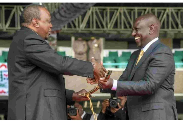 Change of Guard: Uhuru Hands over Instruments of Power to Ruto