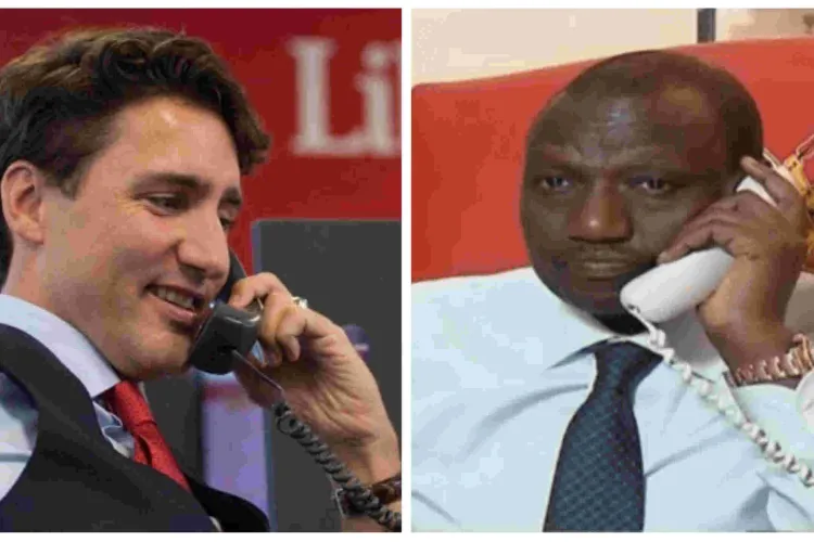 Ruto Holds Talks with Canada Prime Minister Justin Trudeau