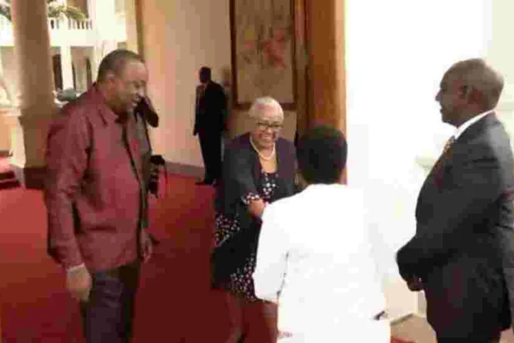 Uhuru Meets President-elect Ruto at State House Ahead of His Swearing-in 