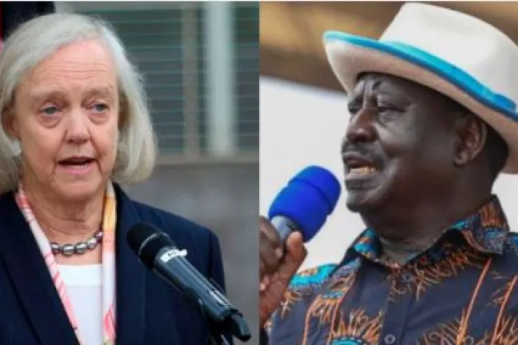 Raila Tells Off US Ambassador Meg Whitman over Comments on August 2022 Election