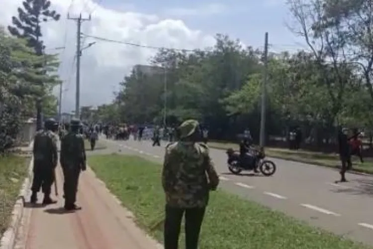 Police Repel Opposition Protestors Attempting to Storm Kisumu State Lodge