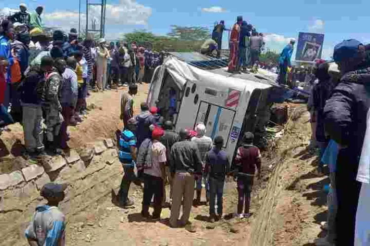 At Least 14 Killed After Pwani University Bus Collides with a Matatu in Naivasha