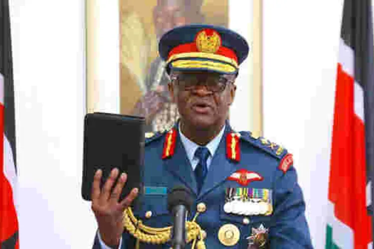 General Francis Ogolla Sworn In as the New Chief of Defense Forces in Kenya