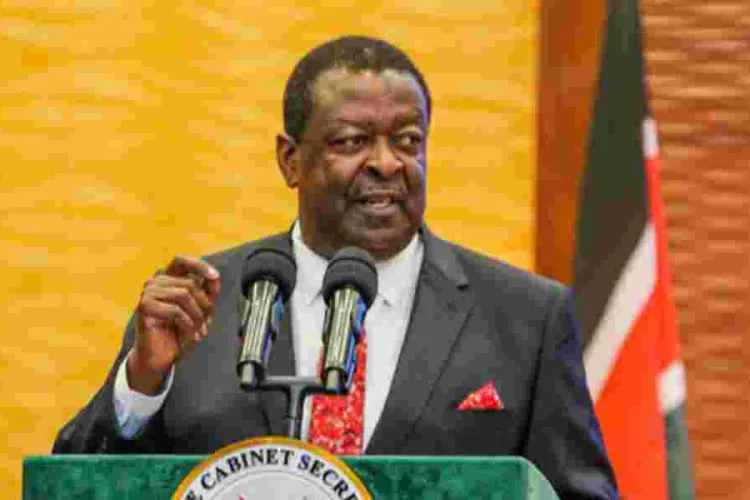Mudavadi Slams Court for Suspending Finance Act Implementation