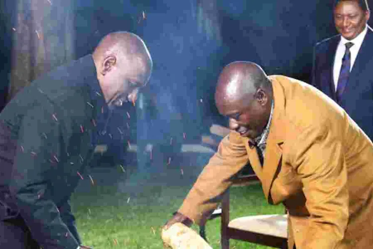 Ruto, Gachagua Enjoy Bonfire at Sagana State Lodge During Interview 