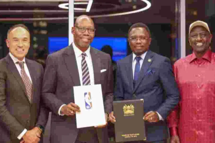 Ruto Signs a Deal With NBA to Open an Office in Nairobi