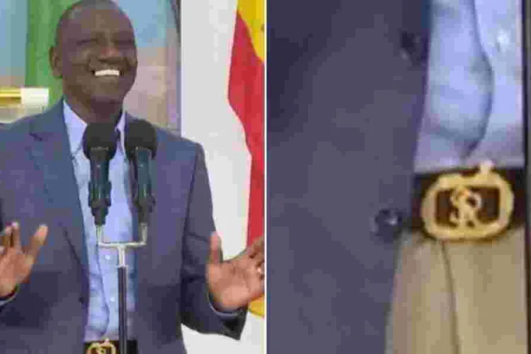 Ruto's Ksh428,000 Belt Leaves Kenyans Abuzz with Speculation