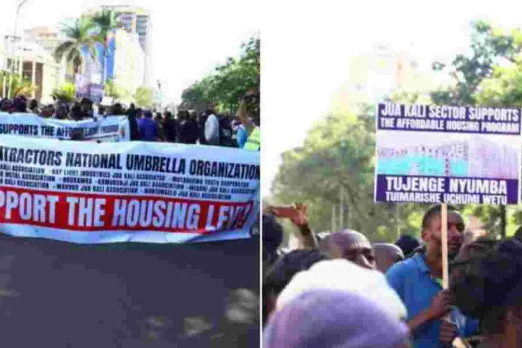 Protest Erupts in Nairobi as Demonstrators Demand Swift Implementation of Housing Levy