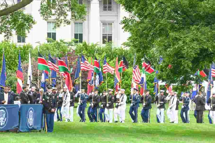 Kenyan Diaspora Connects with Visiting Leaders on White House Lawns