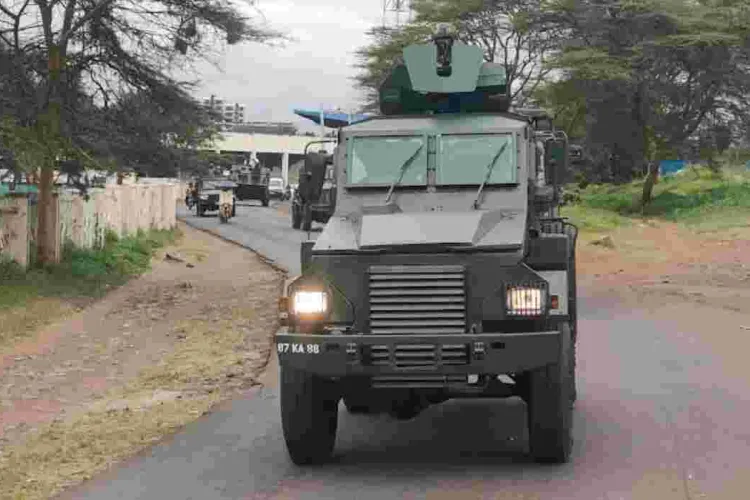 Security Forces Secure State House Entrances 
