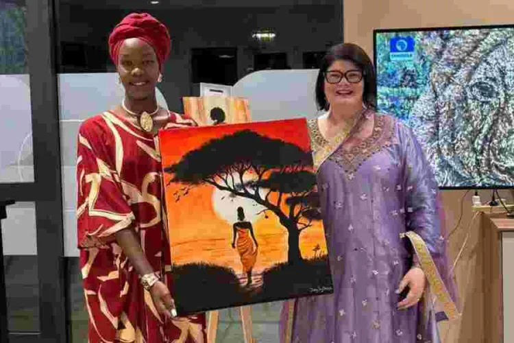 Kenyan Painter Celebrates African Heritage in Australian Art Scene
