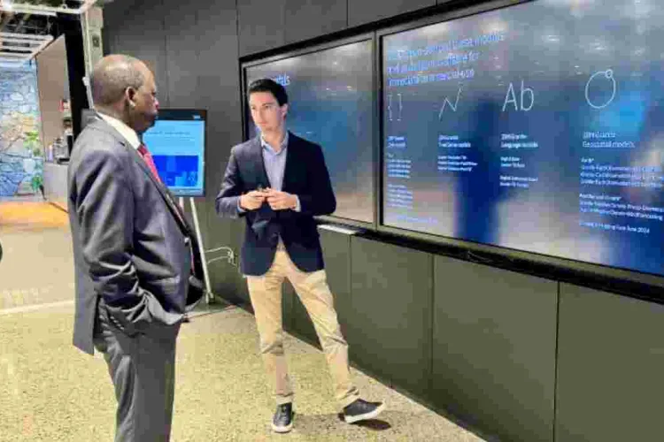 Raila Odinga Visits IBM Research Institute in New York