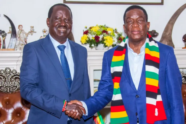 Raila takes his AUC Campaigns to Zimbabwe