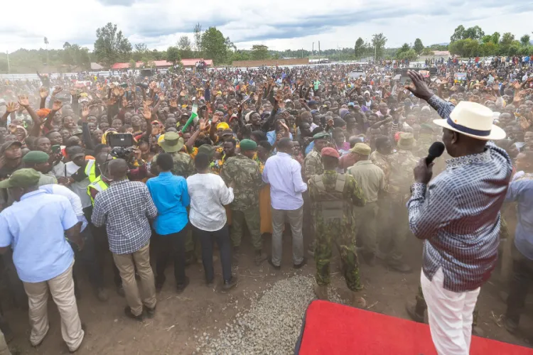 Three Arrested After Shoe Thrown at Ruto in Kehancha, Main Suspect Still at Large