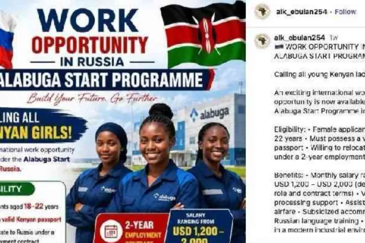 Kenya Under Pressure Over Russia Recruitment Drive Targeting Young Women