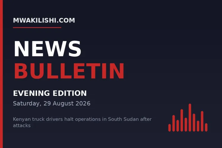 Mwakilishi News Bulletin - Evening Edition, Saturday 29 August 2026