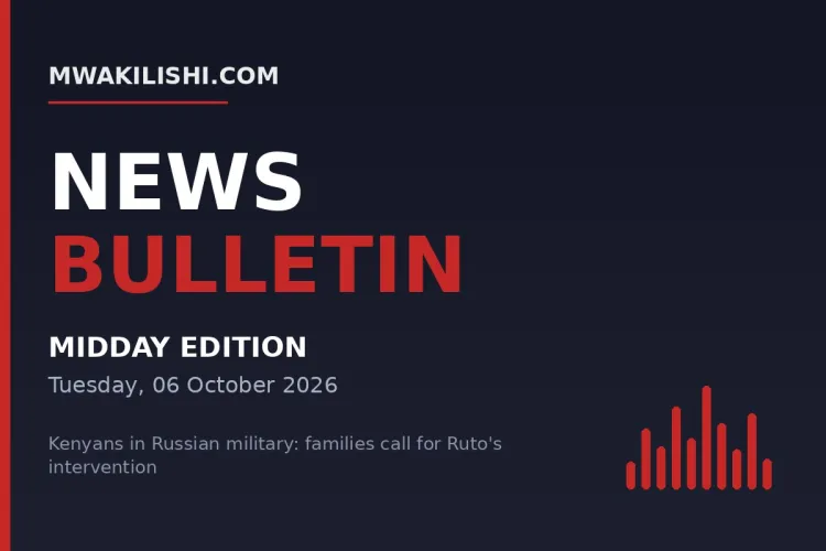 Mwakilishi News Bulletin - Midday Edition, Tuesday 06 October 2026