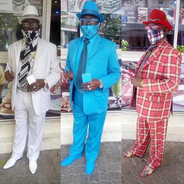 Meet a Kenyan Man Who Owns 160 Brightly Colored Suits, 300 Caps and 200 ...