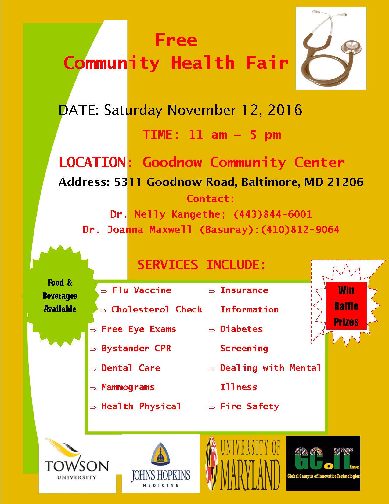 Free Health Fair Baltimore