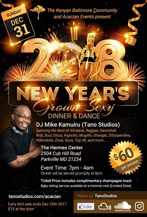 2018 New Year’s Eve Celebration in Baltimore, MD with DJ Mike Kamuiru