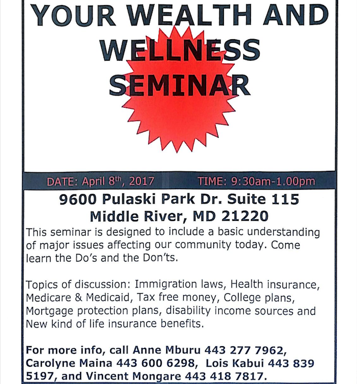 Wellness Seminar - Baltimore
