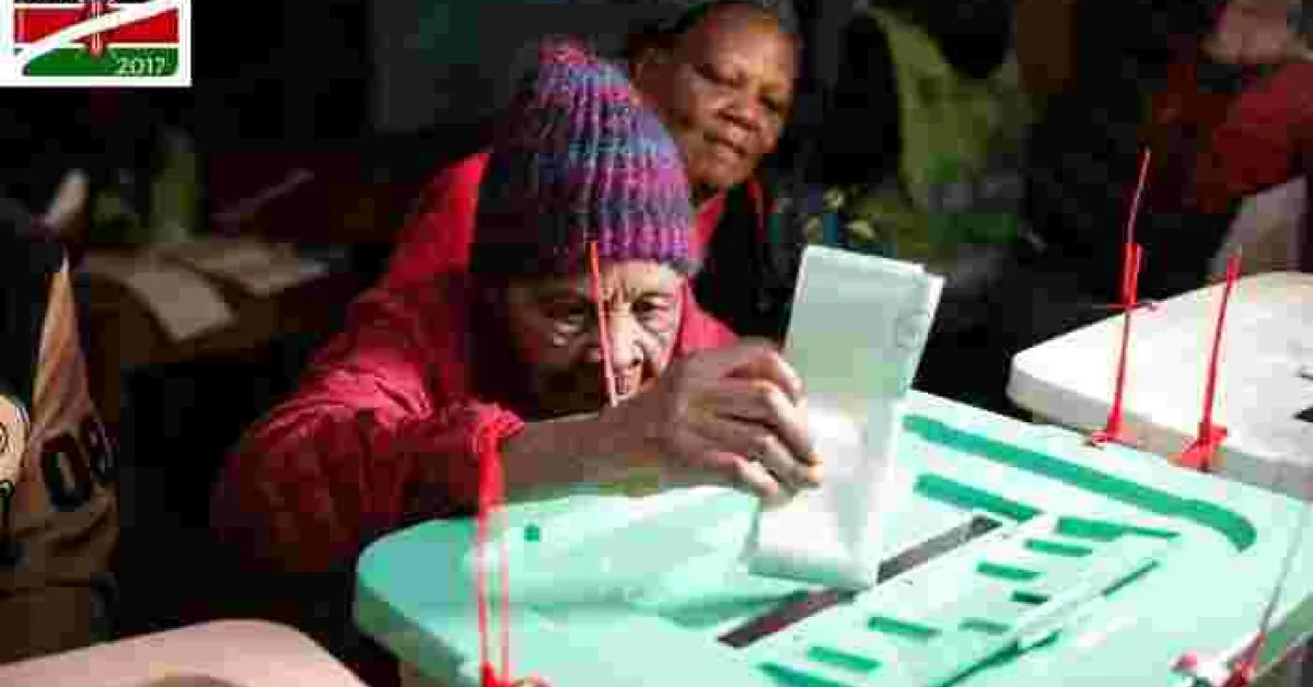 102-Year-Old Granny Braves Chilly Weather to Vote for President Uhuru