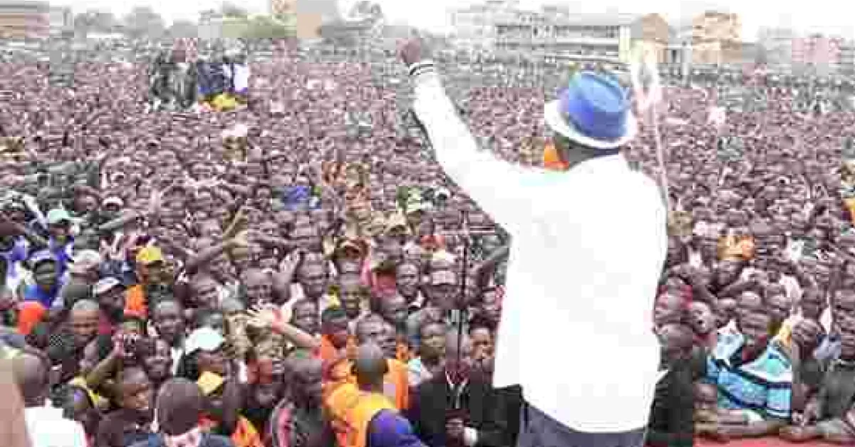 Raila: I'll Hold a Party for All Kenyans at State House When I Win on Tuesday