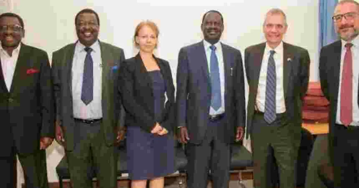Raila Holds Discussions with US, UK Diplomats