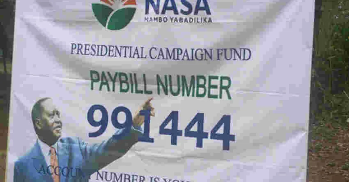 Raila Invites Those Ready to Go to Canaan to &quot;Buy Tickets&quot;