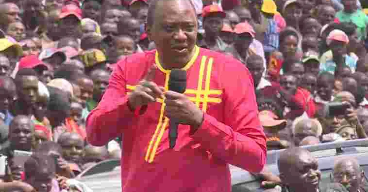 President Uhuru Holds First Campaign Rally Hours After Nullification of His Victory