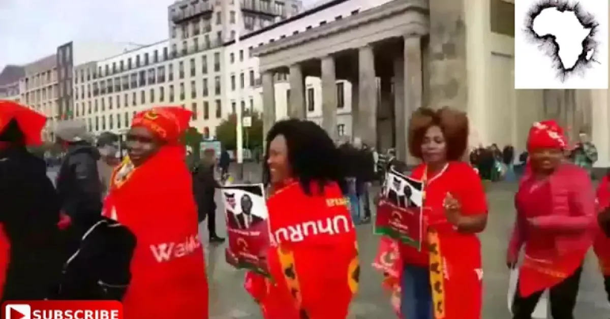 Jubilee Supporters Demonstrate Outside Chatham House in London [VIDEO]