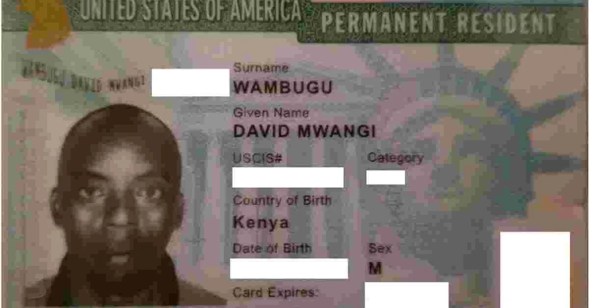 Lost and Found Green Card in Baltimore, MD Belonging to a Kenyan National
