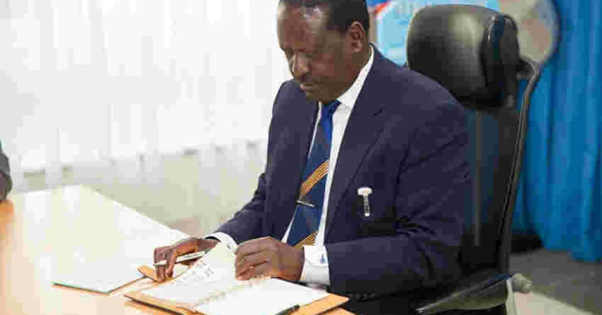 Raila Says He Won't Sign Form 24A to Officially Withdraw from Race