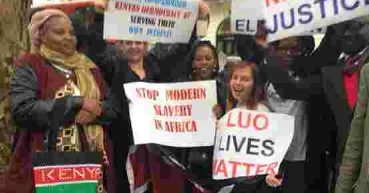 NASA Supporters Stage Demonstration in London