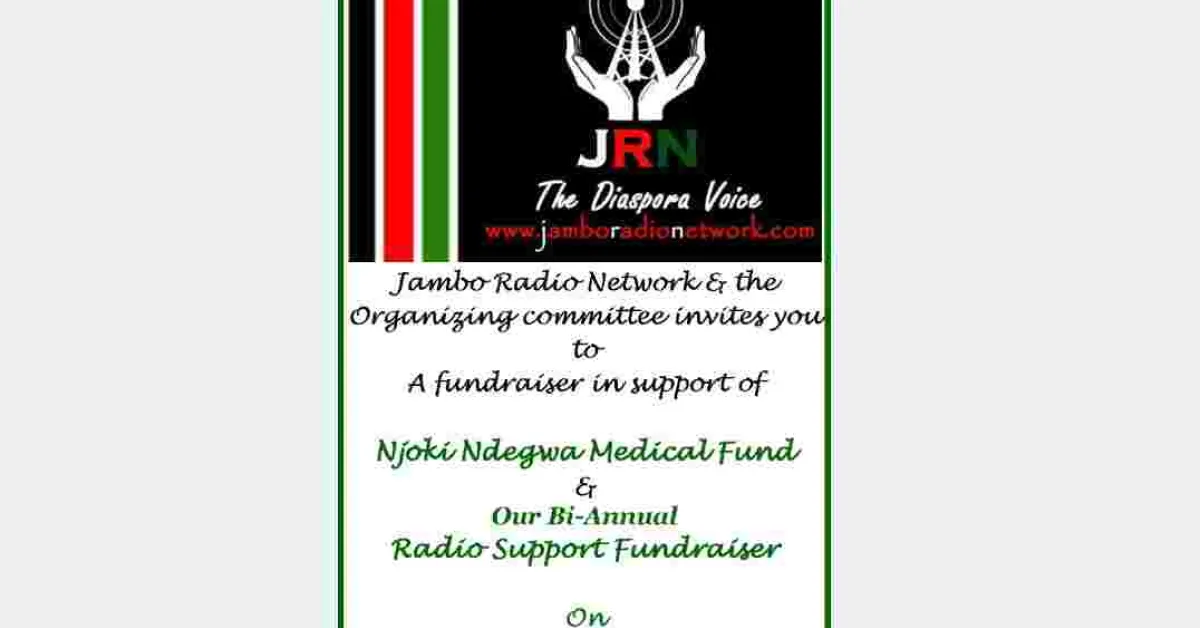 Fundraiser in Support of Njoki Ndegwa of Jambo Radio Network