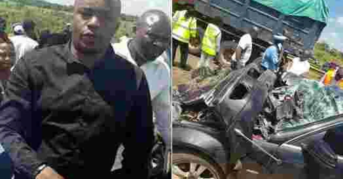 Starehe MP Charles Jaguar involved in a Road Accident in Juja
