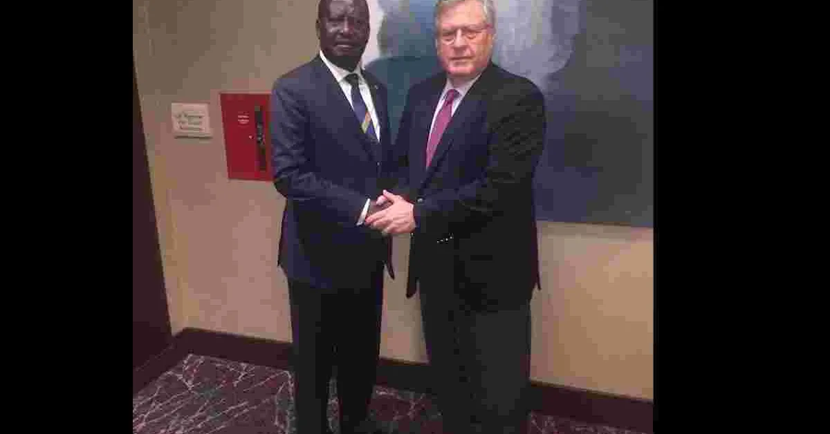 Raila Holds Talks with the President of International Republican Institute
