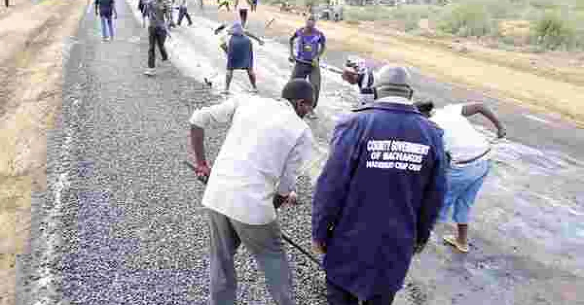 Machakos Governor Alfred Mutua Tarmacs Road in Record 10 Minutes Per Kilometer