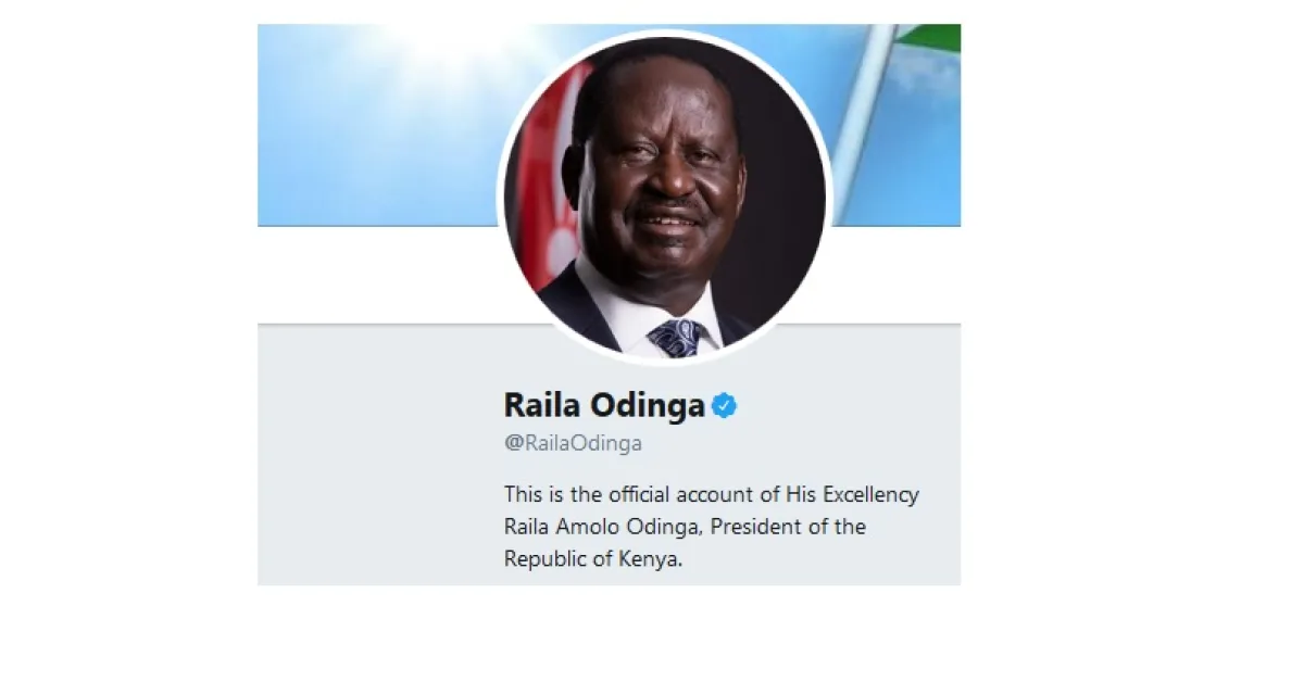 Raila Declares Himself &quot;President of the Republic of Kenya&quot; on Twitter