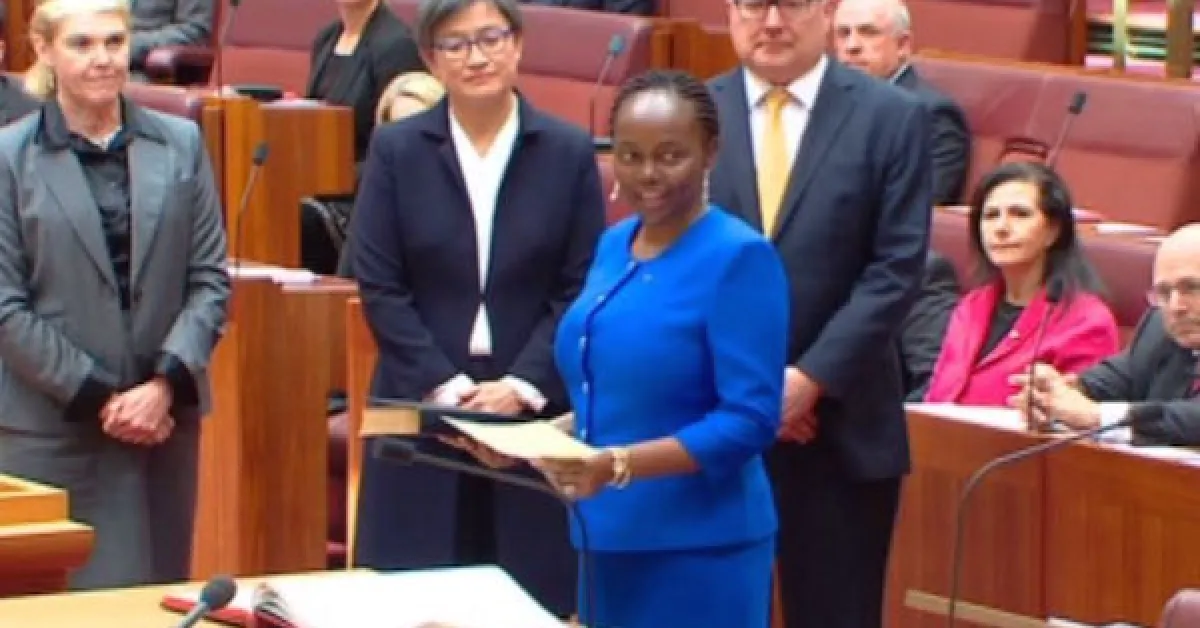 Nyeri Women Don't Batter their Husbands, Kenyan-Born Australian Senator Says