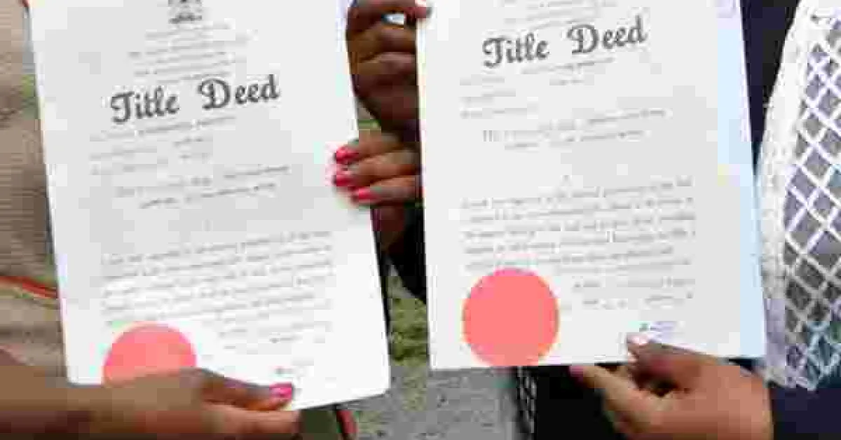 Gov't to Issue 50,000 Title Deeds to Nairobi Residents