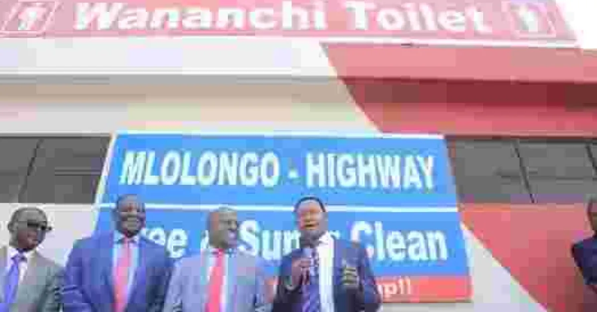 Machakos Governor Alfred Mutua Builds Public Toilet in a Record Seven Days