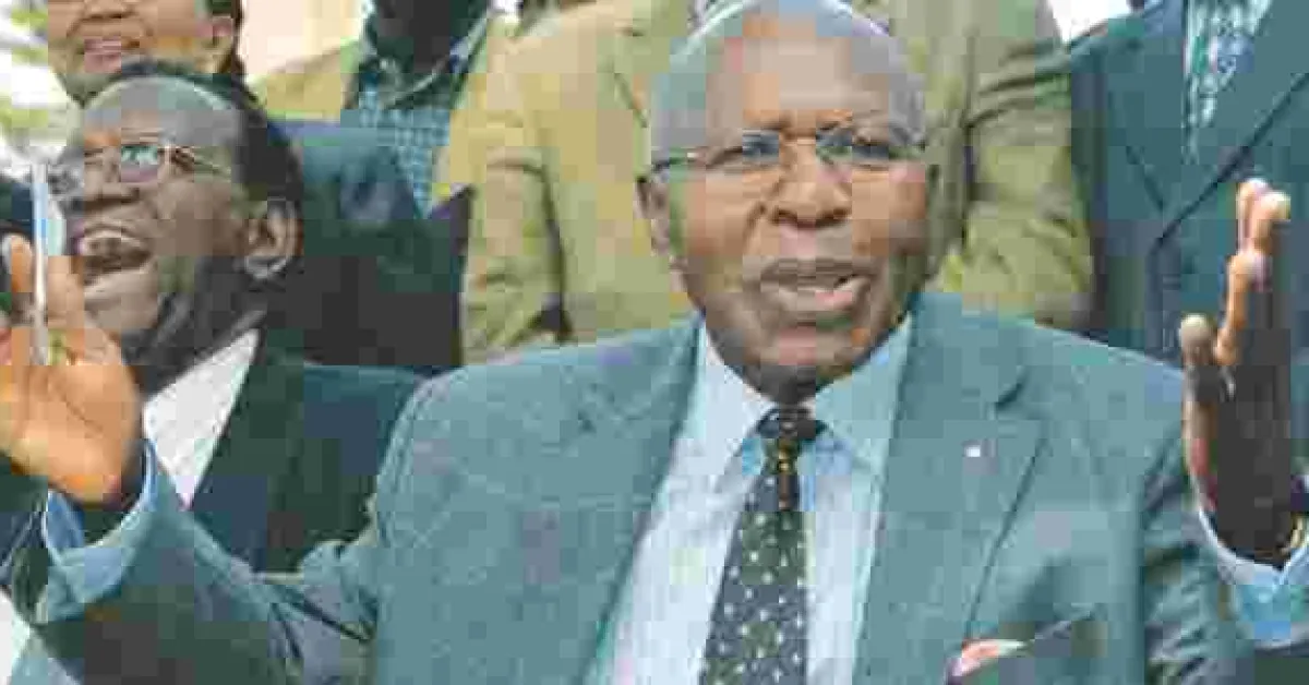 Former Cabinet Minister Simeon Nyachae Suffers Stroke, Flown to South Africa for Treatment