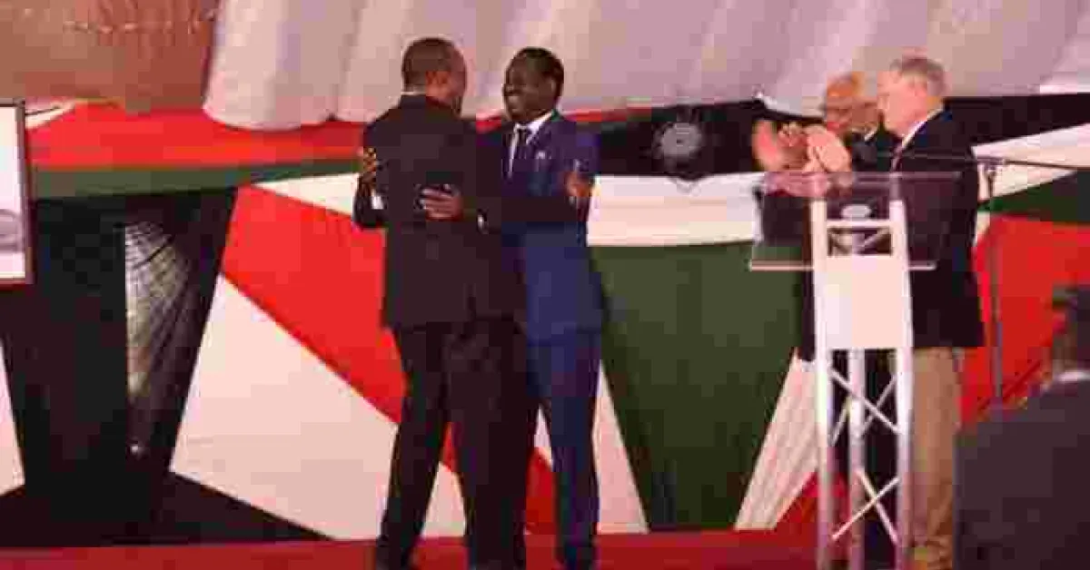 Cheers as Kenyatta, Raila, Ruto, Kalonzo Publicly Apologize to Each Other During National Breakfast Prayer