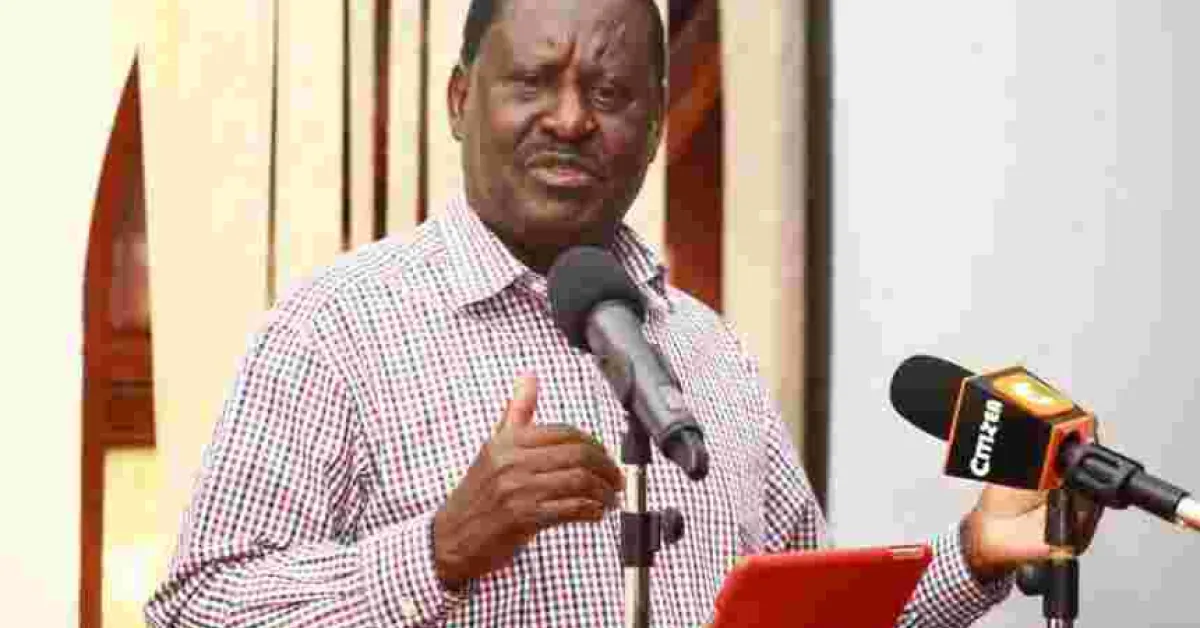I'm Ready for Lifestyle Audit, Raila Declares