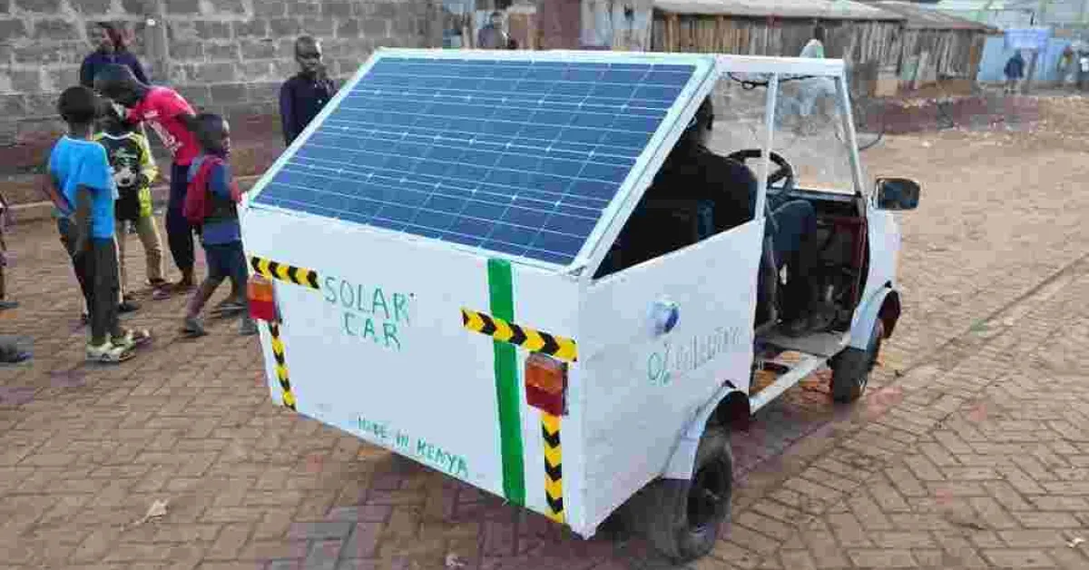Kenyan Student Develops Solar-Powered Car