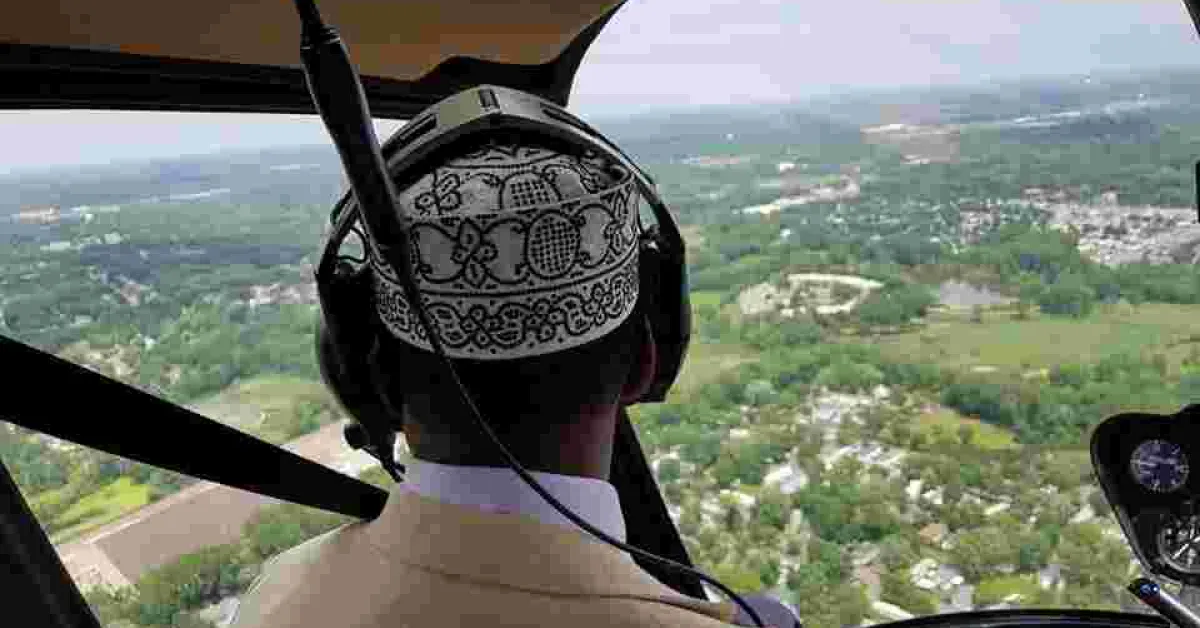 Kenyans in the US Facilitate Chopper Ride for Garissa Governor Ali Korane around Minnesota